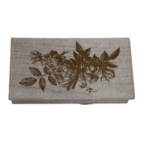 ELEGANT FLOURISH Anna Griffin Rubber Stamp All Night Media Floral Floral 580G04